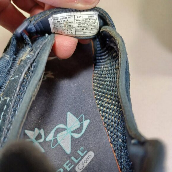 Merrell womens indigo Lorelei Emee nubuck mary janes 7 M - Picture 5 of 6